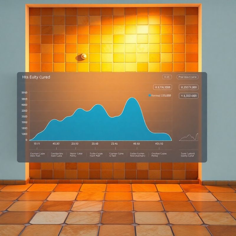 Curva de equity histórica con sombreado de drawdown en tonos azules